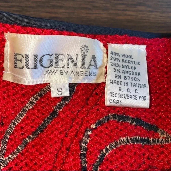 Eugenia By Angenie Designer Sweater Wool Blend Size S - Picture 16 of 17